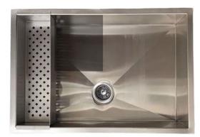 Cuba Quadrada 60 X 40 Cm Inox Com Válvula Cozinha com escorredor - AJL