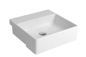 Cuba Quadrada de SemiEncaixe 40cm com Deck Branco