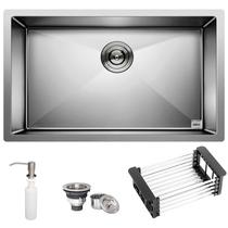 Cuba Quadrada Inox 304 Cozinha Pia Embutir Sobrepor Gourmet 70x40 Premium com Acessórios - EC245