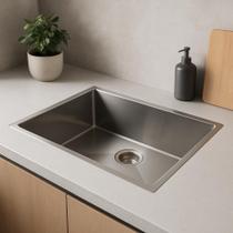 Cuba Quadrada Inox Cozinha Bancada Gourmet 60x40cm Cozix