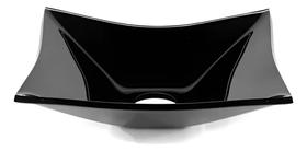 Cuba Quadrada Vmex Vidro 10mm 31x30x10cm Profunda Preto Brilhante Cuba Quadrada Vmex Vidro 10mm 31x30x10cm Profunda Preto Brilhante