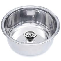 Cuba Redonda 30x15 Aço 304 Polida Cuba Redonda 30x15 Aço 304 Polida