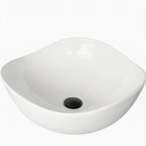 Cuba Redonda C'italia Napoli 40x16,5cm Alta Qualidade Branco Brilhante
