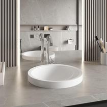 Cuba Redonda Com Torneira DL04 e Valvula Cromada ABS