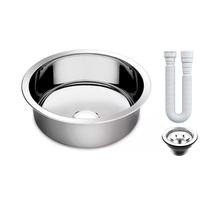 Cuba Redonda Cozinha 30 cm Aço Inox 304 Válvula E Sifão AS Cuba Redonda Cozinha 30 cm Aço Inox 304 Válvula E Sifão AS