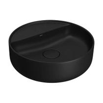 Cuba Redonda de Apoio 40cm com Deck Ébano Fosco