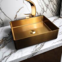 Cuba Retangular Banheiro Aço Inox 304