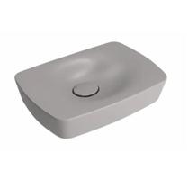 Cuba Retangular De Apoio Liquid Soft Antracite 50cm - Deca Cuba Retangular De Apoio Liquid Soft Antracite 50cm - Deca