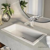 Cuba Retangular de Sobrepor 59cm Branco