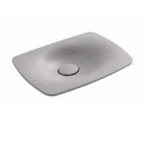 Cuba Retangular De Sobrepor Liquid Soft Antracite 50cm - Deca Cuba Retangular De Sobrepor Liquid Soft Antracite 50cm - Deca