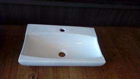 Cuba Retangular Grande Branca Louça Branca