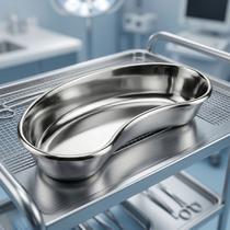 Cuba Rim Aço Inox Hospitalar Odontológica Autoclavável 750ml Estojo Bandeja Veterinária Clínica