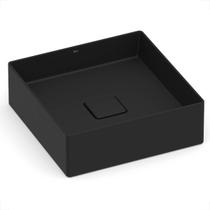 Cuba roca apoio terra quadrada 35x35 sem mesa t4 matte black a32787v080