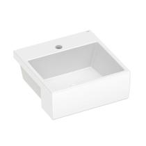 Cuba Semi Encaixe Celite Com Mesa Basic Q2 410mmX410mm Branco