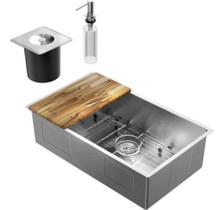 Cuba Simples Embutir Sobrepor Bistrô 70x40x20 Com Acessórios e Lixeira