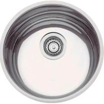 Cuba Simples para Cozinha Redonda Inox com Válvula Brilhante - Tramontina Cuba Simples para Cozinha Redonda Inox com Válvula Brilhante - Tramontina