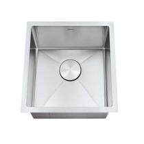 Cuba simples std4040 inox escovado com acessorios escorredor , valvula e tampa decorativa 457 Cuba simples std4040 inox escovado com acessorios escorredor , valvula e tampa decorativa 457