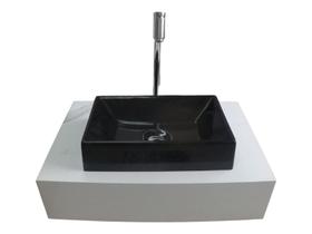 Cuba Sobrepor banheiro de cerâmica Napoli Mármore sintético Cuba Sobrepor banheiro de cerâmica Napoli Mármore sintético