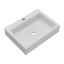 Cuba Sobrepor Banheiro Retangular 49,2x10x36,7cm Multimóveis Cr10148 Branco Cuba Sobrepor Banheiro Retangular 49,2x10x36,7cm Multimóveis Cr10148 Branco