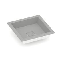 Cuba Sobrepor e Embutir sem Mesa Terra T12 Cinza/Stone Roca