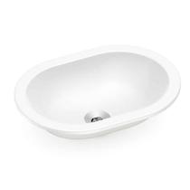 Cuba Sobrepor/Embutir Oval 430x310 Branco Celite Cuba Sobrepor/Embutir Oval 430x310 Branco Celite
