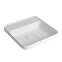 Cuba Sobrepor Quadrada com Mesa 40cm Branca L.21040.M.17 Cuba Sobrepor Quadrada com Mesa 40cm Branca L.21040.M.17