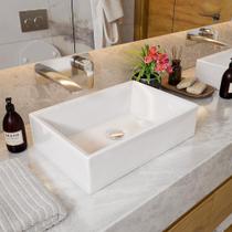 Cuba Sobrepor Safira Movelove Para Banheiro Pia Y Lavabo 27cm X 39cm X 9cm De Altura