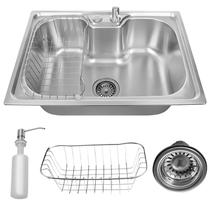 Cuba Stillus Home Gourmet Cozinha Aço Inox Com Acessórios 50x40cm Cor Prateado