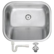 Cuba Tanque 50X40 Tramontina Prime Aço Inox 34L Acetinado Hera Lavanderia