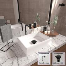 Cuba Torino com Torneira Inox Black e Válvula Click Black Cuba Torino com Torneira Inox Black e Válvula Click Black