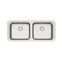 Cuba Tramontina Dora Duo 2C 40 BL 89x39 em Aço Inox com Acabamento Escovado