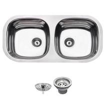 Cuba Tramontina Isis 2C 34 BL 78x40 94061407 Aço Inox Polido Cuba Tramontina Isis 2C 34 BL 78x40 94061407 Aço Inox Polido