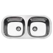 Cuba Tramontina Isis 2C 34 BL em Aço Inox Polido 72x34 cm