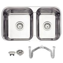 Cuba Tramontina Isis 69X40 94062402 Inox Polido + Sifão Duplo