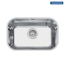 Cuba Tramontina Lavínia 47BL Inox Alto Brilho Prime 47x30x17cm + Válvula 4.1/2 + Sifão