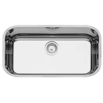 Cuba Tramontina Lavínia 56 BL em aço inox alto brilho 56x34 cm - Cód. 94024207 (C/ VALVULA E SIFÃO)