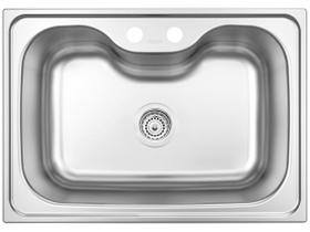 Cuba Tramontina Morgana 60 FX Undermount em Aço Inox com Acabamento Acetinado com Válvula 69x49 cm