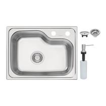 Cuba Tramontina Morgana Compact 48 FX Undermount 55x42 93815392 Aço Inox Escovado com Acessório Cuba Tramontina Morgana Compact 48 FX Undermount 55x42 93815392 Aço Inox Escovado com Acessório