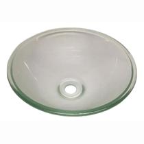 Cuba Vidro 29Cm - Sobrepor Banheiro Transparente Texturizada Cuba Vidro 29Cm - Sobrepor Banheiro Transparente Texturizada