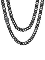 Cuban Link ChainsHouse em aço inoxidável preto para homens Cuban Link ChainsHouse em aço inoxidável preto para homens