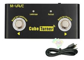 Cube Turner Sem Fio Page Pedal Embutido Looper Usb Recarrega