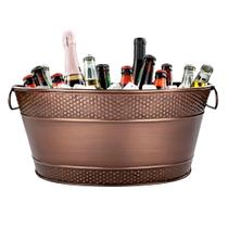 Cubeta para Bebidas BREKX Galvanizada de 15L para Fiestas con Asas Cubeta para Bebidas BREKX Galvanizada de 15L para Fiestas con Asas