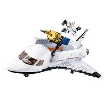 Cubic Astronauta Ônibus Espacial Blocos de Montar +6 Anos Compatível Lego 231 Peças - Multikids