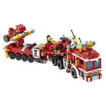 Cubic City Bombeiro 12 em 1 Caminhão de Resgate 557 peças Compatível Lego - Multikids