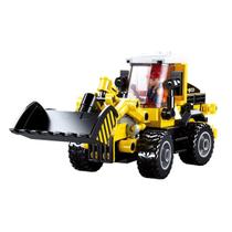 Cubic Trator Carregadeira Sobre Rodas 200 Peças - Blocos de Montar Compatível Lego