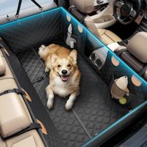 Cubierta para asiento de auto para perros Wigoo con fondo duro completo impermeable, talla L