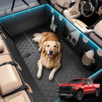 Cubierta para asiento trasero para camioneta para perros Wigoo XL negro+naranja