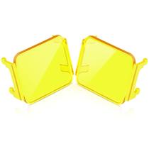Cubiertas de Luz Auxbeam FA Series Ámbar LED Cuadrados de 8 cm 2 Piezas