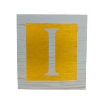 Cubo Amarelo Letra Azul Bebê com Aplique Festa Chá de Bebê Decoração 8x8x8 Cm Mdf Madeira Cubo Amarelo Letra Azul Bebê com Aplique Festa Chá de Bebê Decoração 8x8x8 Cm Mdf Madeira