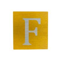 Cubo Amarelo Letra Azul Bebê Festa Chá de Bebê Decoração 8x8x8 Cm Mdf Madeira